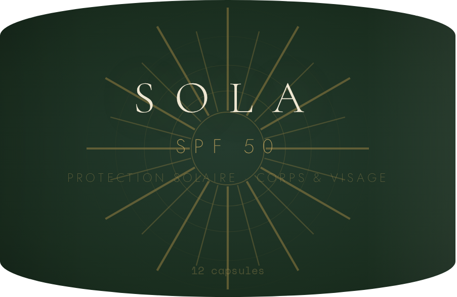 SOLA Le Soleil jar with the sunburst mark, prototype